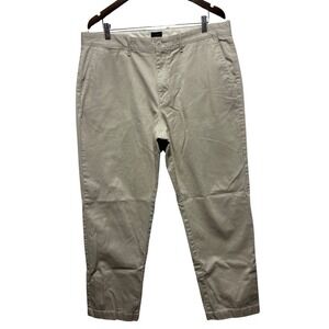 J Crew Pants Mens 36 X 32 Beige 1450 Relaxed Straight Stretch Chino Preppy
